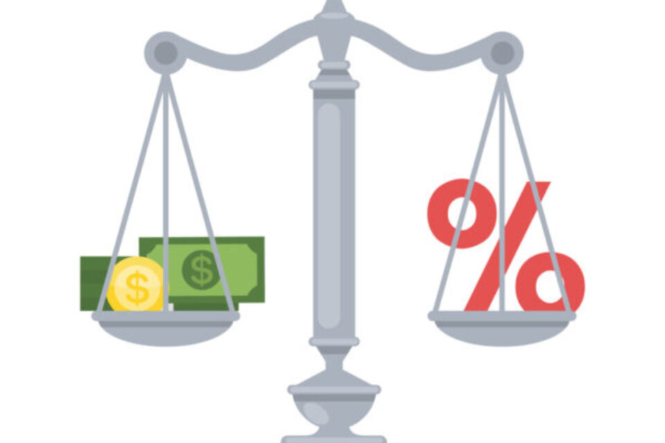 Money vs percent.