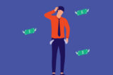 Young Broke Man In Financial Crisis. Young Broke Man In Financial Crisis.