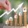 planning savings money of coins to buy a home, concept for property ladder, mortgage and real estate investment. for saving or investment for a house, growing business