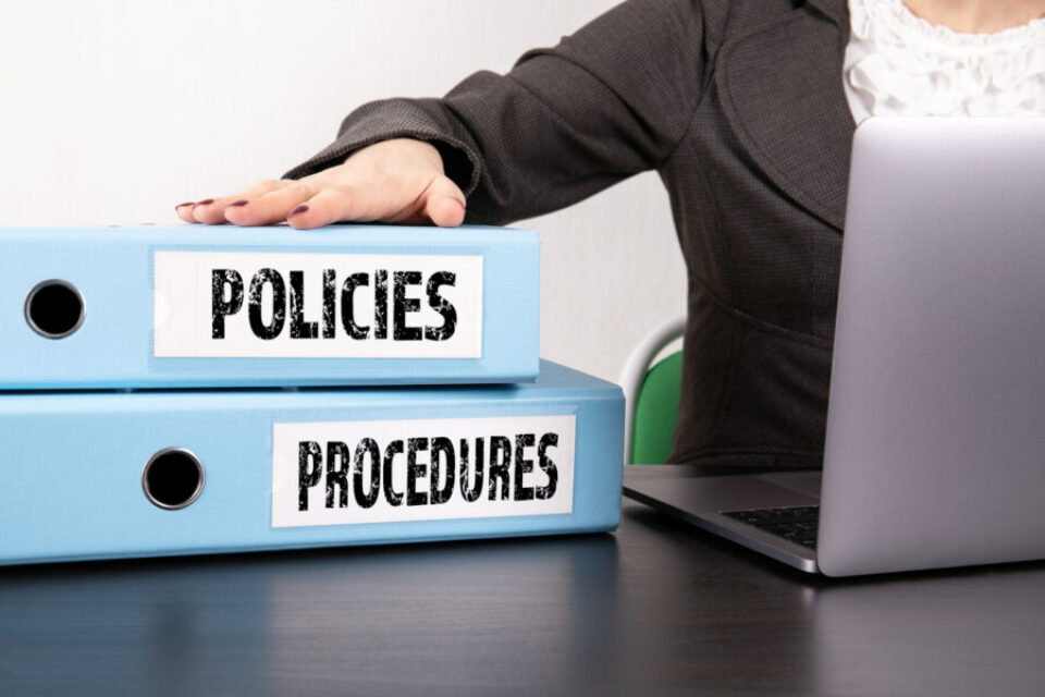 Policies and Procedures concept